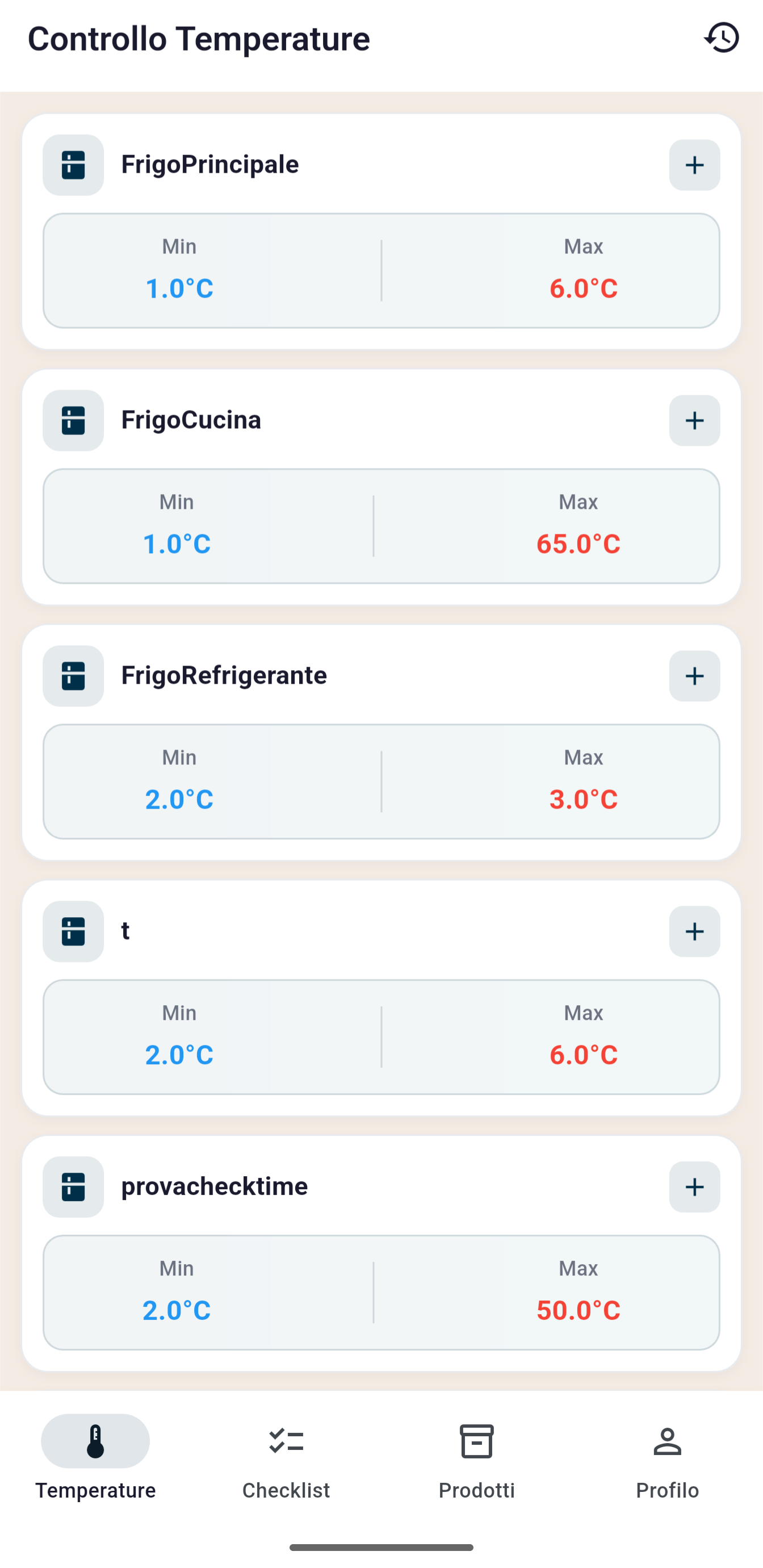 SimpleHACCP Start su telefono